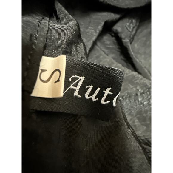 Automet Women's Black Drawstring Low Rise Baggy Parachute Trousers Pants Size S - Picture 5 of 7